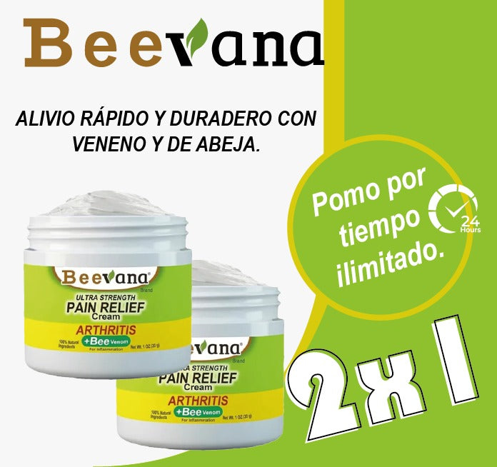 Beevana crema para dolores en articulaciones (2 x 1)